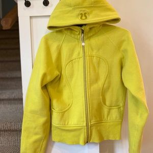 Lululemon hoodie bright yellow size 8